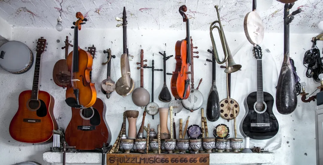 Musical instruments and equipment representing the capital investment required for a School of Rock franchise location